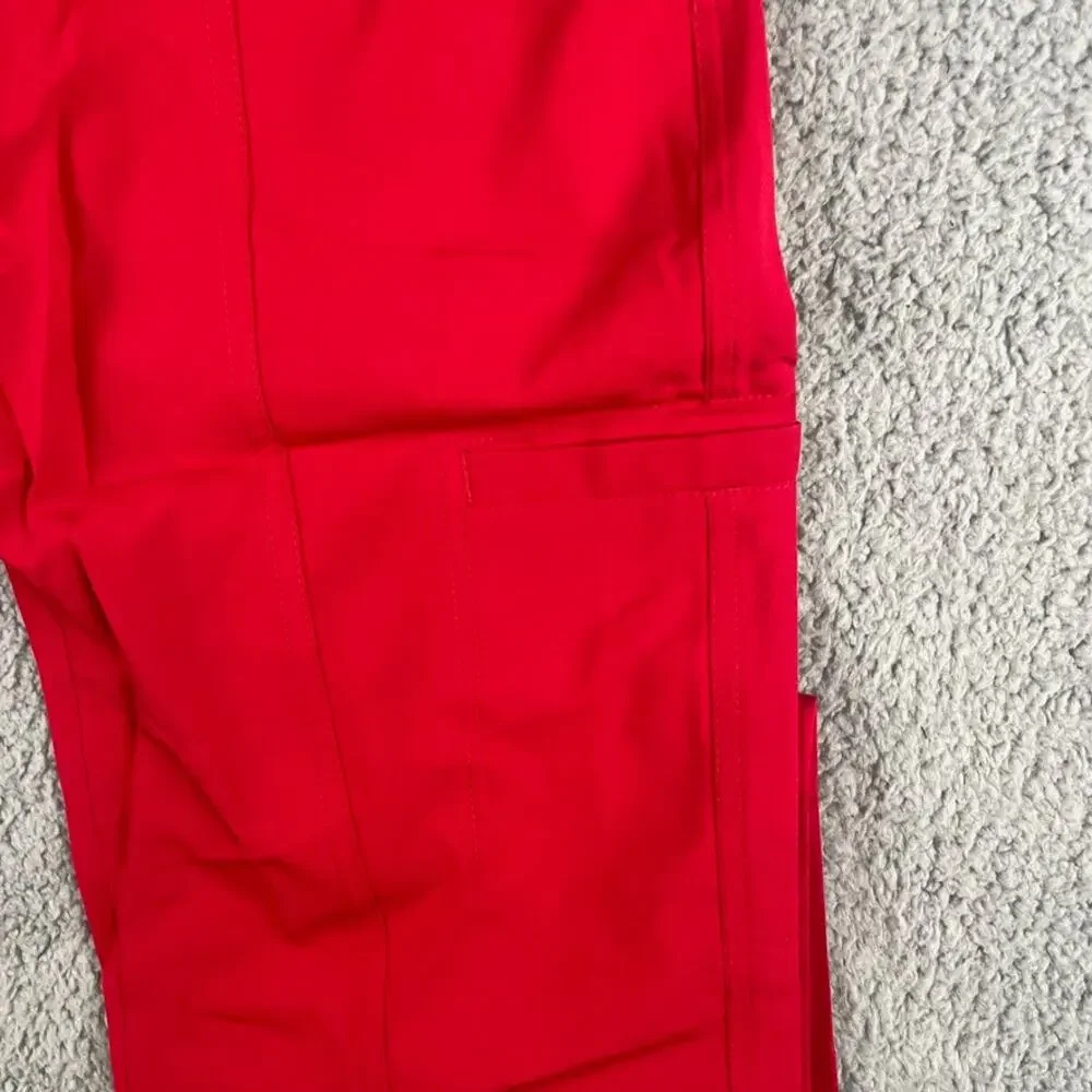 Med Couture Women's S Petite Red 'Energy Collection' Yoga 2 Cargo Pocket Pant - Picture 7 of 15